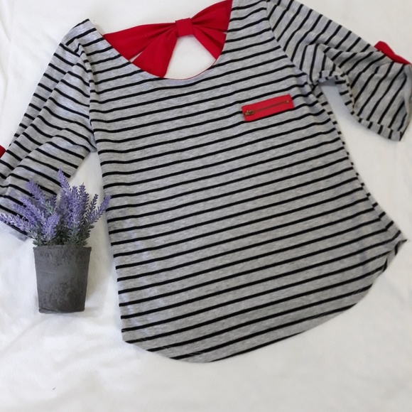 Tops - Woman stipped blouse